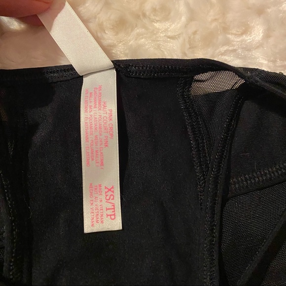 PINK VS Crop Haut Court Mesh Sports Bra NEW - Picture 6 of 7